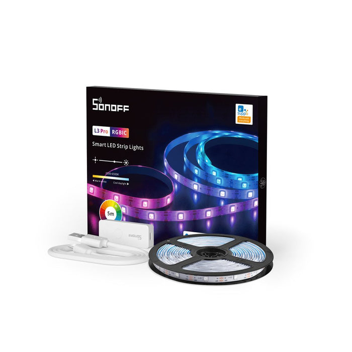 EAN 6920075777345 - Sonoff L3-5M-P cinta luminosa Regleta luminosa universal LED 5000 mm imagen 1