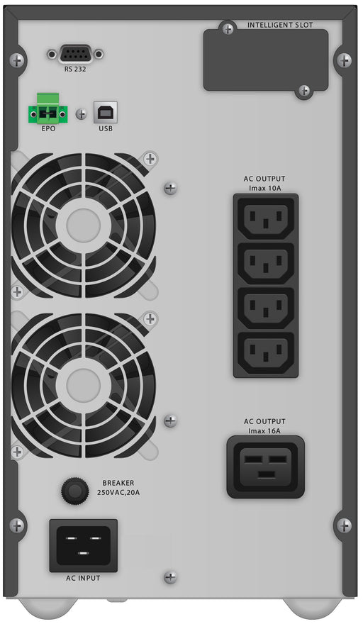 EAN 4260074978322 - PowerWalker VFI 3000 TG sistema de alimentación ininterrumpida (UPS) Doble conversión (en línea) 3 kVA 27 imagen 2
