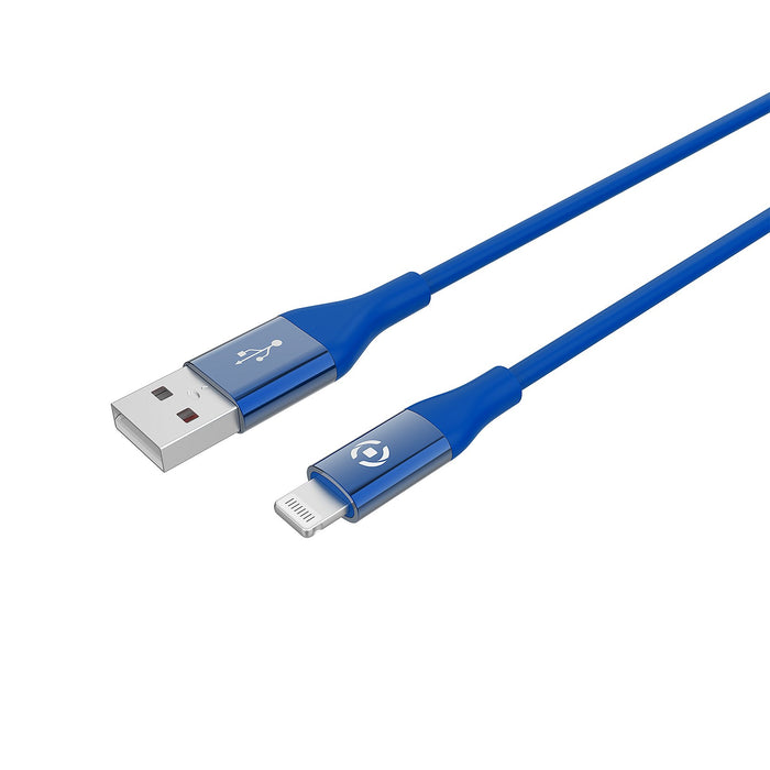 EAN 8021735745549 - Celly USBLIGHTCOLORBL cable de conector Lightning 1 m Azul imagen 1