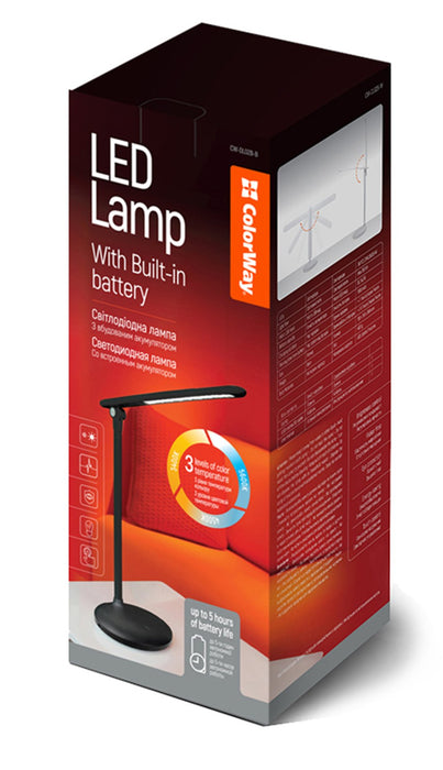 EAN 4823094919470 - Colorway CW-DL02B-B lámpara de mesa 4 W LED Negro imagen 1