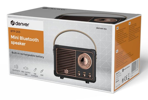 EAN 5706751073786 - Denver BTP-203B Altavoz monofónico portátil Negro 3 W imagen 1