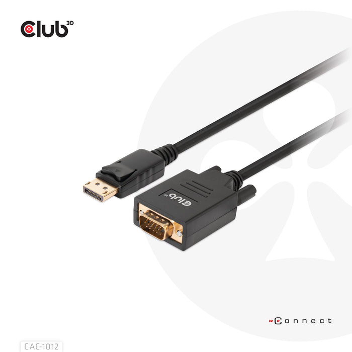 EAN 8719214472207 - CLUB3D CAC-1012 adaptador de cable de vídeo 2 m DisplayPort VGA (D-Sub) Negro imagen 8