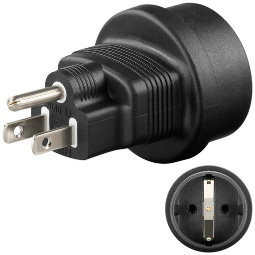 EAN 4040849953088 - Goobay 95308 adaptador de enchufe eléctrico Tipo F Tipo B Negro imagen 1