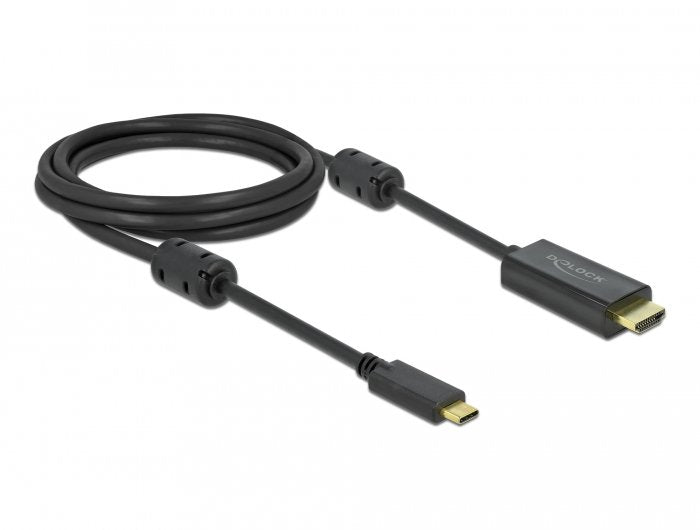 EAN 4043619859702 - DeLOCK 85970 adaptador de cable de vídeo USB Tipo C Negro imagen 1