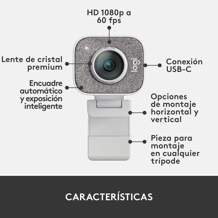EAN 5099206087682 - Logitech 960-001297 cámara web 1920 x 1080 Pixeles USB 3.2 Gen 1 (3.1 Gen 1) Blanco imagen 12