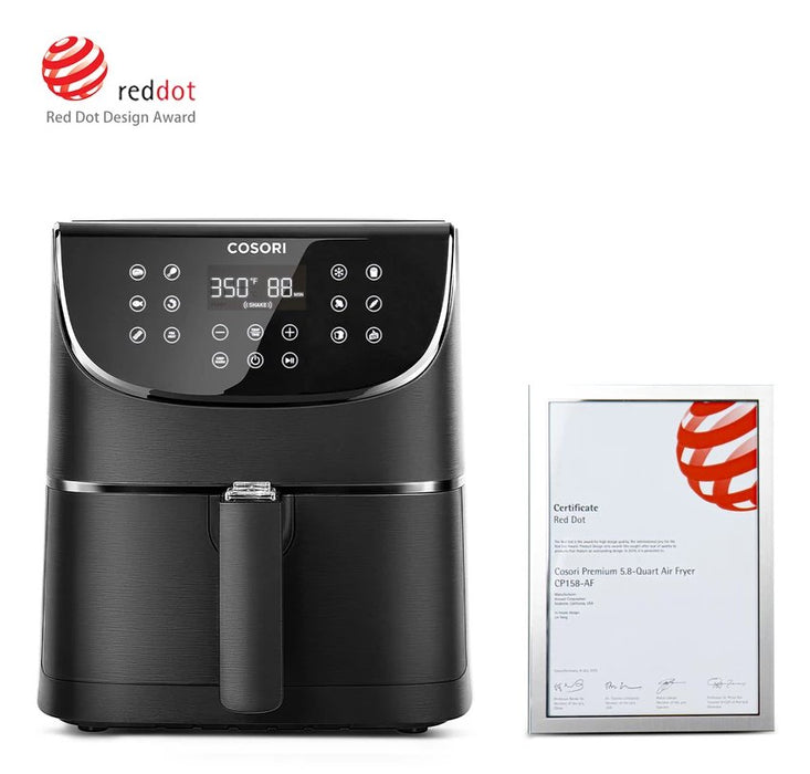 EAN 0810043370073 - Cosori CP158-AF-RXB freidora Sencillo 5,5 L Independiente 1700 W Freidora de aire caliente Negro imagen 4