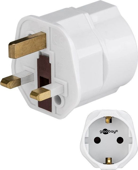 EAN 4040849453533 - Goobay 45353 adaptador de enchufe eléctrico Tipo F Tipo G (RU) Blanco imagen 1