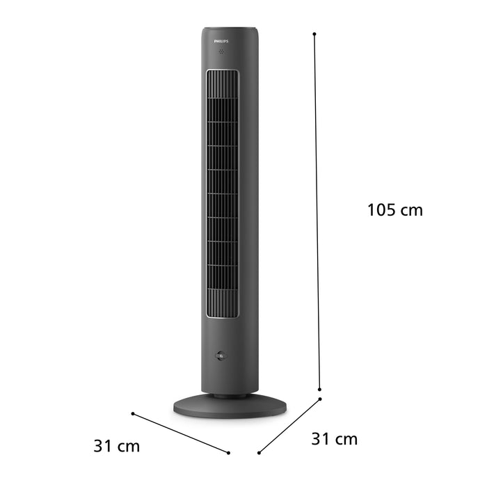 EAN 8720389028618 - Philips 5000 series CX5535/11 ventilador Gris Oscuro imagen 4