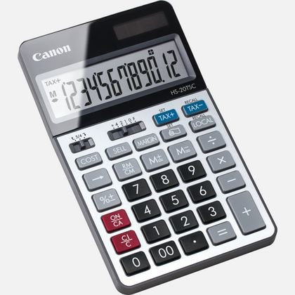 EAN 4549292104646 - Canon HS-20TSC calculadora Escritorio Calculadora financiera Negro, Plata imagen 2
