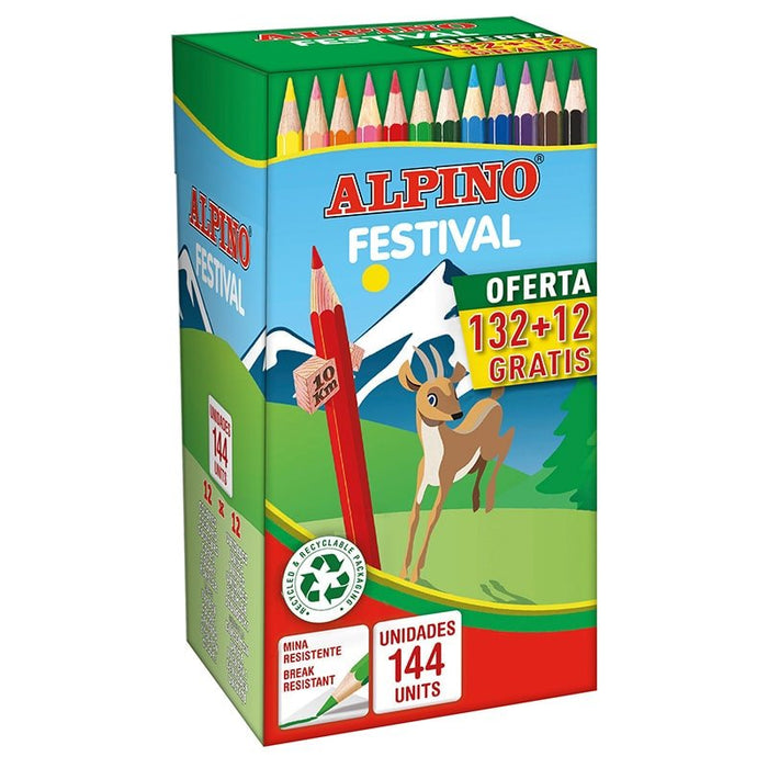 EAN 8413240586913 - Alpino C0131144 lápiz de color Multicolor 144 pieza(s) imagen 1