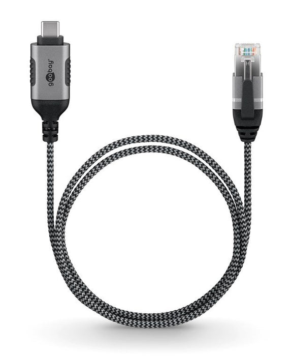 EAN 4040849744051 - Goobay 74405 cambiador de género para cable USB 3.1 type A RJ45 Negro, Plata imagen 5