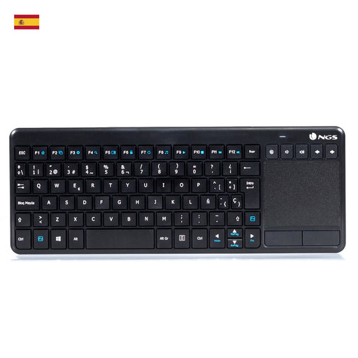 EAN 8435430609967 - NGS TV Warrior, QWERTY, ES teclado Hogar RF inalámbrico Negro imagen 1