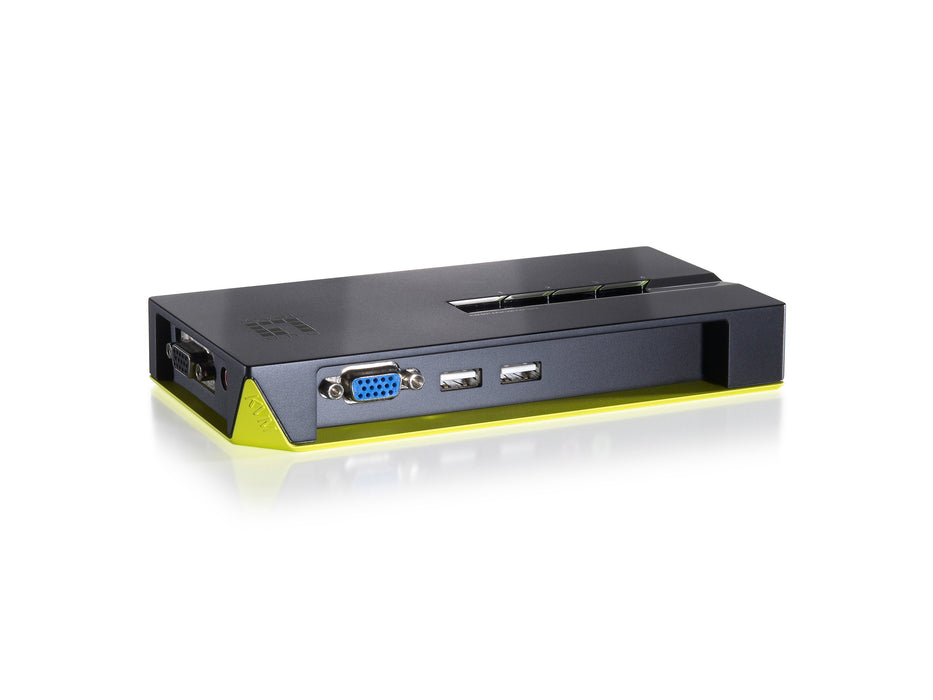 EAN 0878742003708 - LevelOne KVM-0422 interruptor KVM Negro, Verde imagen 1