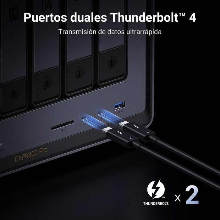 EAN 6941876228997 - Ugreen NASync DXP6800 Pro NAS Compacto Intel® Core™ i5 i5-1235U 8 GB DDR5 0 TB UGOS Pro Negro imagen 6