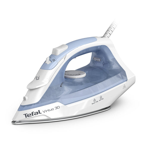 EAN 3121040092767 - Tefal Virtuo 30 FV2C41E0 plancha Plancha vapor-seco Suela de cerámica 2000 W Azul, Blanco imagen 1