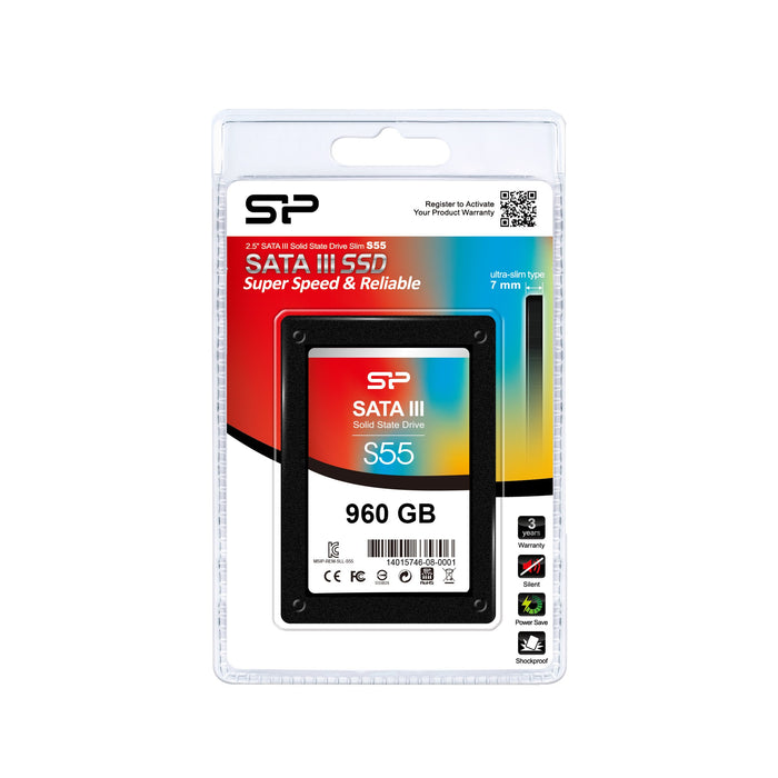 EAN 4712702636963 - Silicon Power Slim S55 960 GB 2.5" Serial ATA III TLC imagen 2
