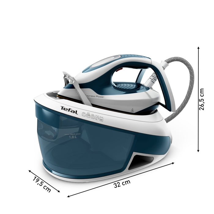 EAN 3121040086216 - Tefal Express Power SV8111 1,8 L Durilium AirGlide Autoclean soleplate Azul, Blanco imagen 8