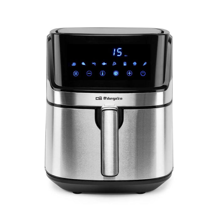 EAN 8435568403697 - Orbegozo FDR 67 freidora Sencillo 5,5 L Independiente 1700 W Freidora de aire caliente Negro, Acero inoxi imagen 1