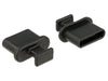 EAN 4043619640133 - DeLOCK 64013 tapa de seguridad para enchufe USB Tipo C Negro 10 pieza(s) imagen 1