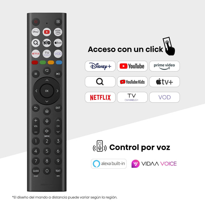 EAN 6942351416212 - Hisense 55E7Q PRO 139,7 cm (55") 4K Ultra HD Smart TV Wifi Negro 330 cd / m² imagen 10