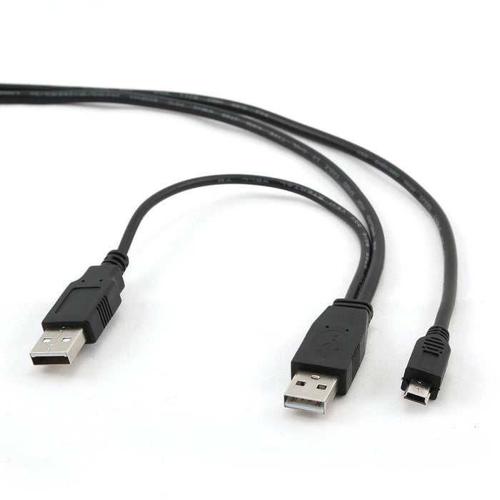 EAN 8716309065665 - Gembird 0.9m 2x USB 2.0 A/mini-B M cable USB 0,9 m Micro-USB A Mini-USB B Negro imagen 2