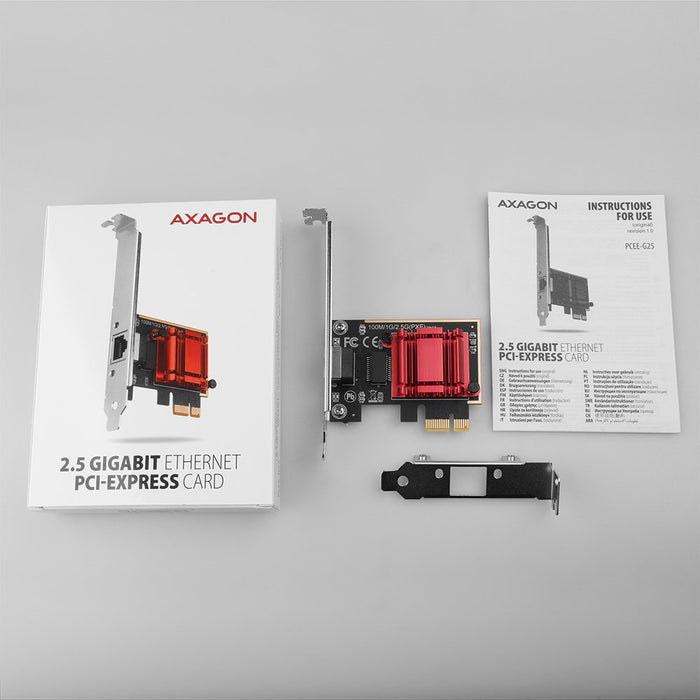 EAN 8595247906458 - Axagon PCEE-G25 adaptador y tarjeta de red Interno Ethernet 2500 Mbit/s imagen 6