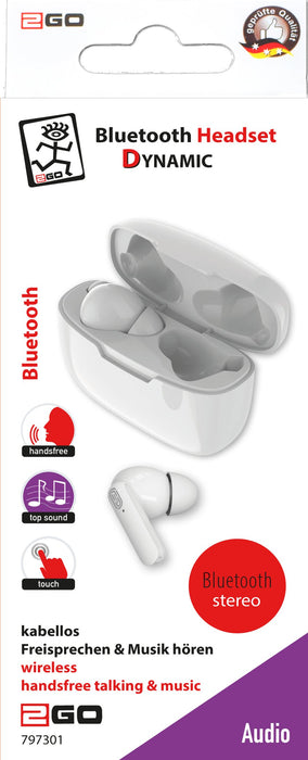 EAN 4010425973014 - 2GO TWS Dynamic Auriculares Inalámbrico Dentro de oído Llamadas/Música Bluetooth Blanco imagen 3