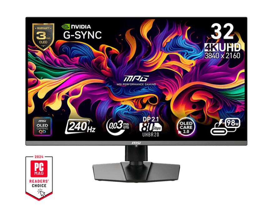 EAN 4711377264433 - MSI MPG 322URX QD-OLED pantalla para PC 80 cm (31.5") 3840 x 2160 Pixeles 4K Ultra HD Negro imagen 1