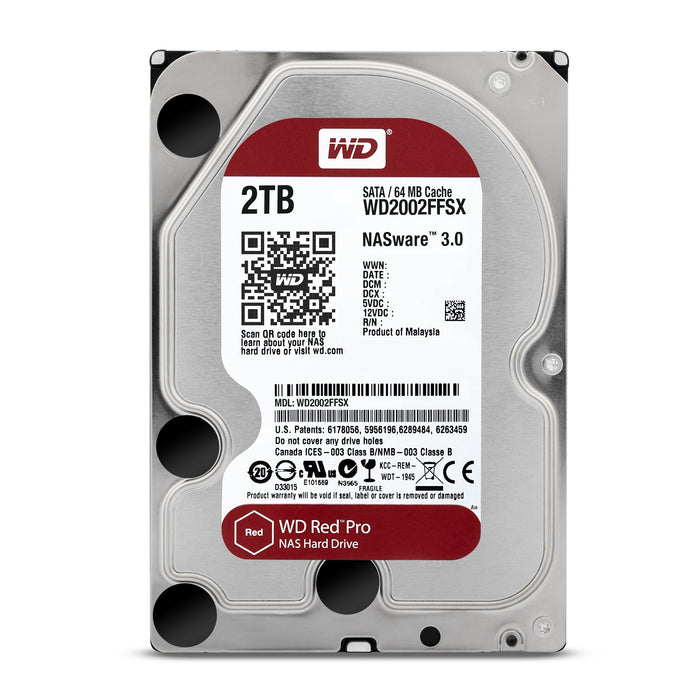 EAN 0718037835570 - Western Digital Red Pro disco duro interno 2 TB 7200 RPM 64 MB 3.5" Serial ATA III imagen 3