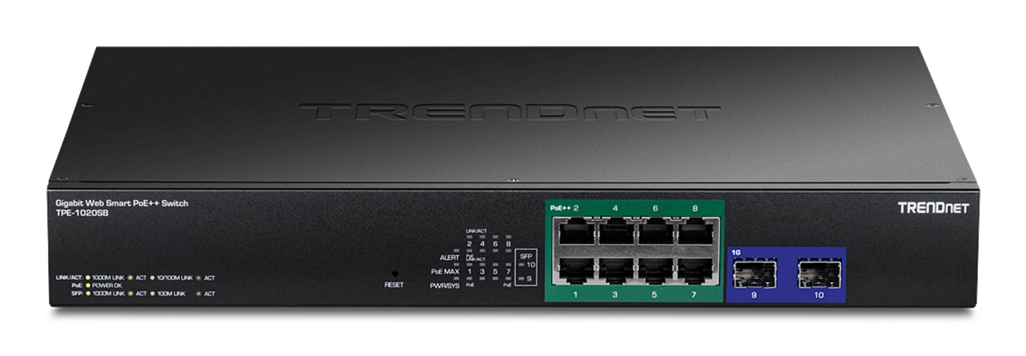 EAN 0710931162851 - Trendnet TPE-1020SB switch No administrado Gigabit Ethernet (10/100/1000) Energía sobre Ethernet (PoE) 1U imagen 2