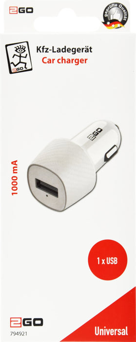 EAN 4010425949217 - 2GO 794921 cargador de dispositivo móvil Universal Blanco Encendedor de cigarrillos Auto imagen 2