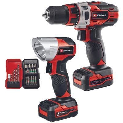 EAN 4006825663617 - Einhell TE-CD 12/1 Li +22+CL (2x2.0Ah) Negro, Metálico, Rojo imagen 1
