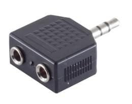 EAN 5705965854716 - Microconnect AUDALS cambiador de género para cable 3.5mm 2x3.5mm Negro imagen 1