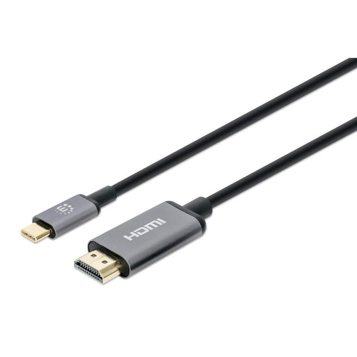 EAN 0766623153607 - Manhattan 153607 adaptador de cable de vídeo HDMI tipo A (Estándar) USB Tipo C Negro, Plata imagen 1