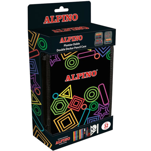 EAN 8413240613657 - Alpino UA000166 caja de lápices Estuche suave Negro, Multicolor imagen 1