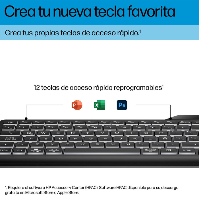 EAN 0197192768853 - HP 405 Multi-Device Backlit Wired Keyboard teclado Oficina USB QWERTY Inglés Negro imagen 12