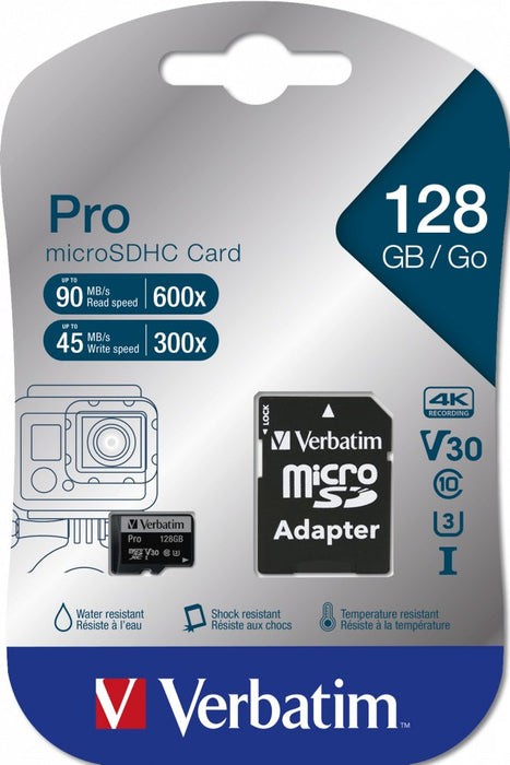 EAN 0023942470441 - Verbatim Pro 128 GB MicroSDXC UHS-I Clase 10 imagen 1