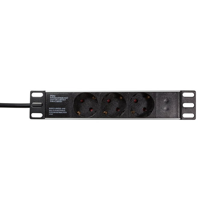 EAN 4052792026719 - LogiLink PDU3B01 unidad de distribución de energía (PDU) 3 salidas AC 1U Negro imagen 1