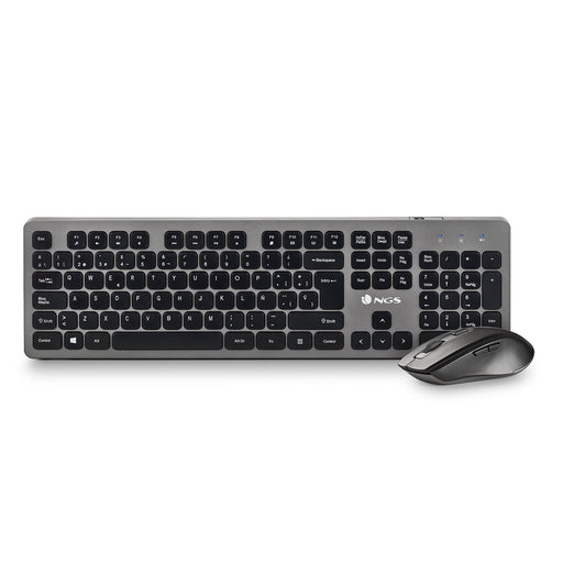 EAN 8435430624731 - NGS IDOL KIT teclado Ratón incluido Oficina RF inalámbrico QWERTY Negro, Plata imagen 1