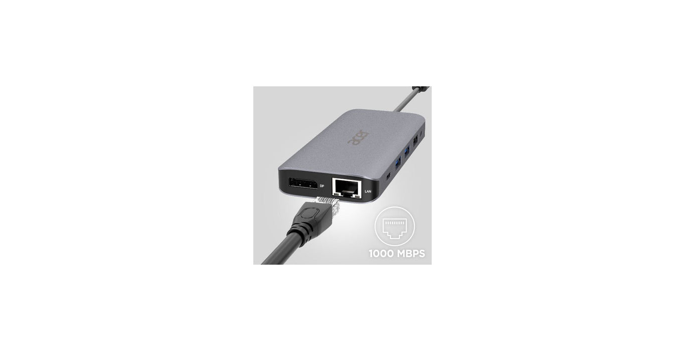 EAN 4712842945611 - Acer 12-in-1 Type-C Dongle Alámbrico USB 3.2 Gen 1 (3.1 Gen 1) Type-C Plata imagen 11