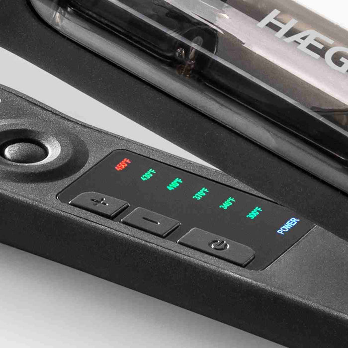 EAN 5608475023415 - Haeger HS-45B.007A Utensilio de peinado Plancha de pelo Vapor Negro 2,5 m imagen 4