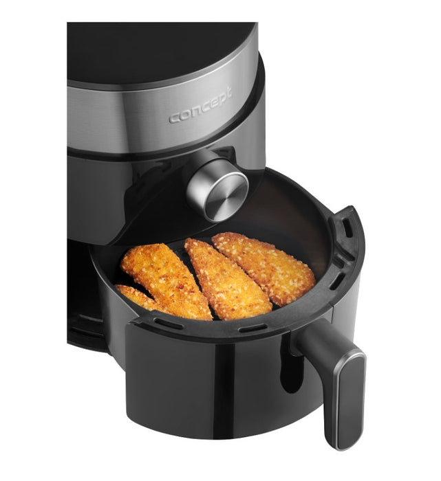 EAN 8595631034484 - Concept FR2500 freidora Sencillo 2,5 L 1200 W Freidora de aire caliente Negro imagen 5
