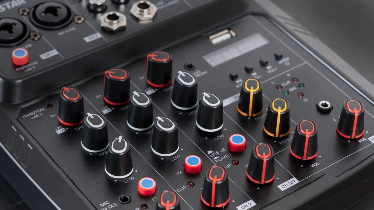 EAN 8422521014625 - Fonestar MIX-4LIVE mezclador DJ 4 canales 20 - 20000 Hz Negro imagen 4