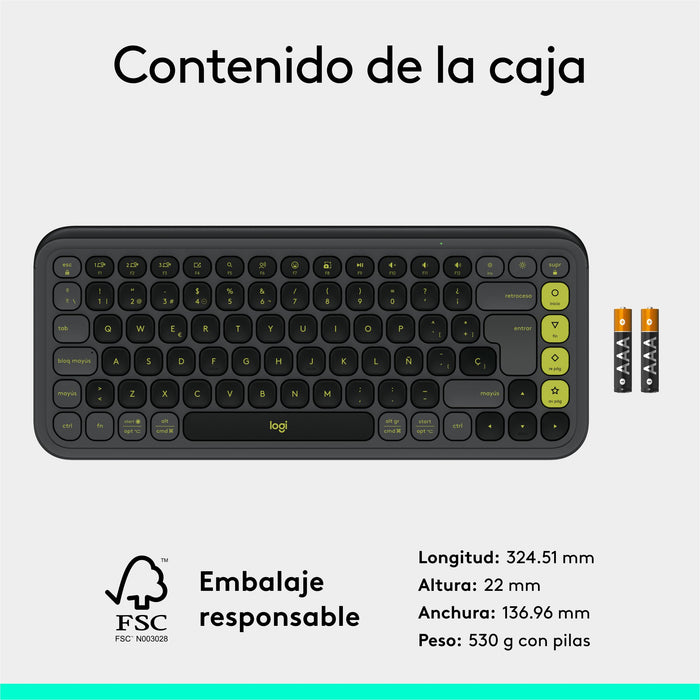EAN 5099206127562 - Logitech 920-013068 teclado Universal Bluetooth QWERTY Español Grafito imagen 10