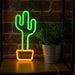 EAN 5900495949370 - Forever Light Neon LED Light CACTUS orange green Bat + USB FLNEO2 Figura iluminada decorativa imagen 3