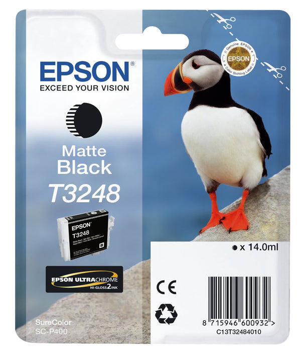 EAN 8715946600932 - Epson T3248 cartucho de tinta 1 pieza(s) Original Negro mate imagen 1