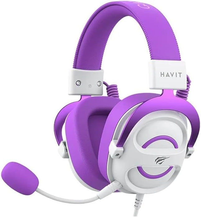 EAN 6939119068905 - Havit 6939119068905 auricular y casco Auriculares Alámbrico Diadema Juego Púrpura, Blanco imagen 5
