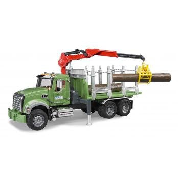 EAN 4001702028244 - BRUDER MACK Granite Timber truck with 3 trunks imagen 1