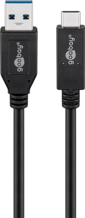 EAN 4040849410734 - Wentronic 41073 cable USB USB 3.2 Gen 2 (3.1 Gen 2) 0,5 m USB A USB C Negro imagen 1