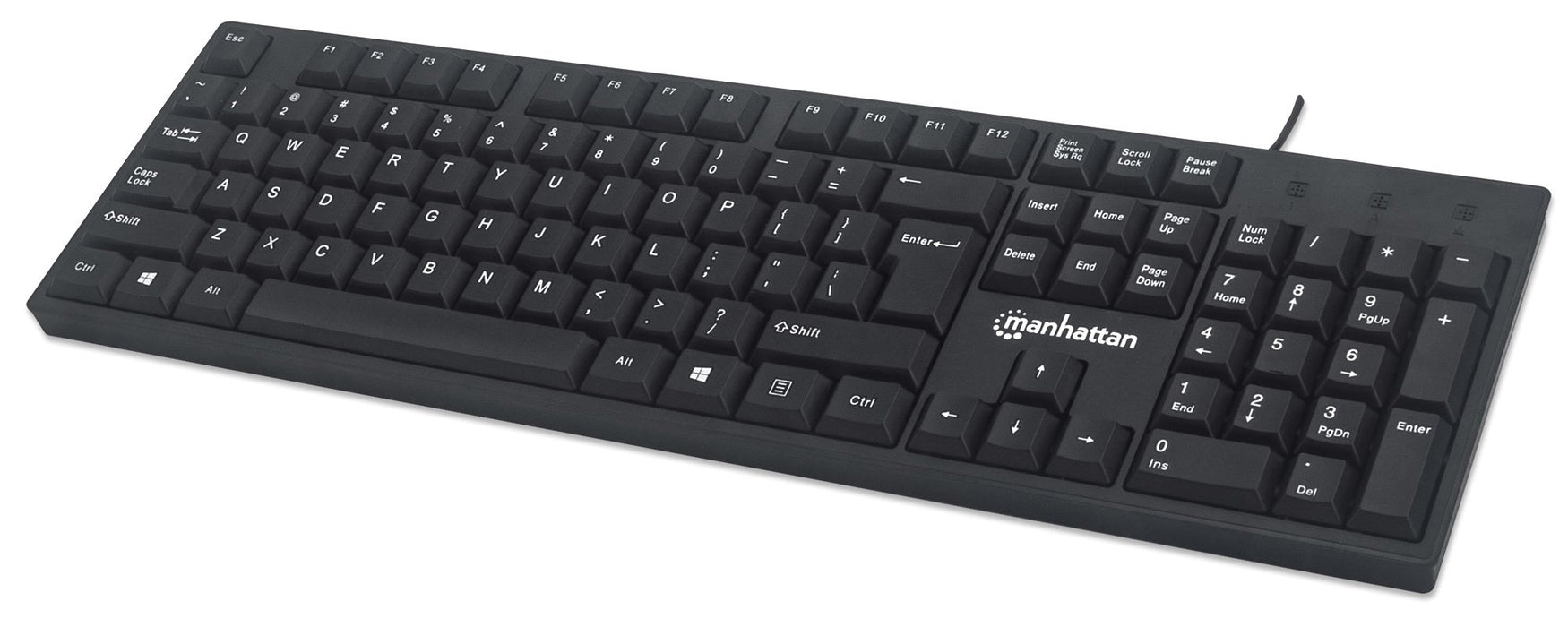 EAN 0766623179324 - Manhattan 179324 teclado Oficina USB QWERTY Inglés Negro imagen 1